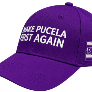 Gorra morada Pucela First vista lateral