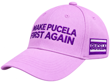Gorra violeta Pucela con bordado Make Pucela First Again